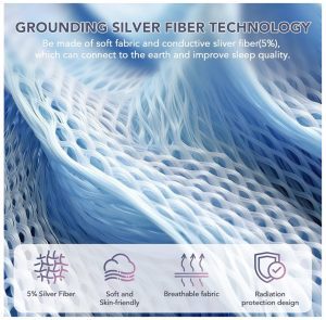 Sábana de Grounding – Fibra de Plata (Silver Fiber) – Queen Size - Imagen 2