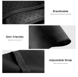 Sábana de Grounding para Cama – Fibra de Carbono + Cuero PU – Queen Size + muñequera - Imagen 2