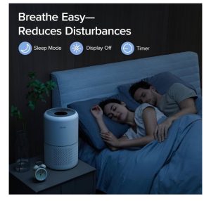 Purificador de Aire LEVOIT – HEPA y Tecnología de Filtración 3 en 1 para Hogar (Core300-P, Blanco) - Imagen 3